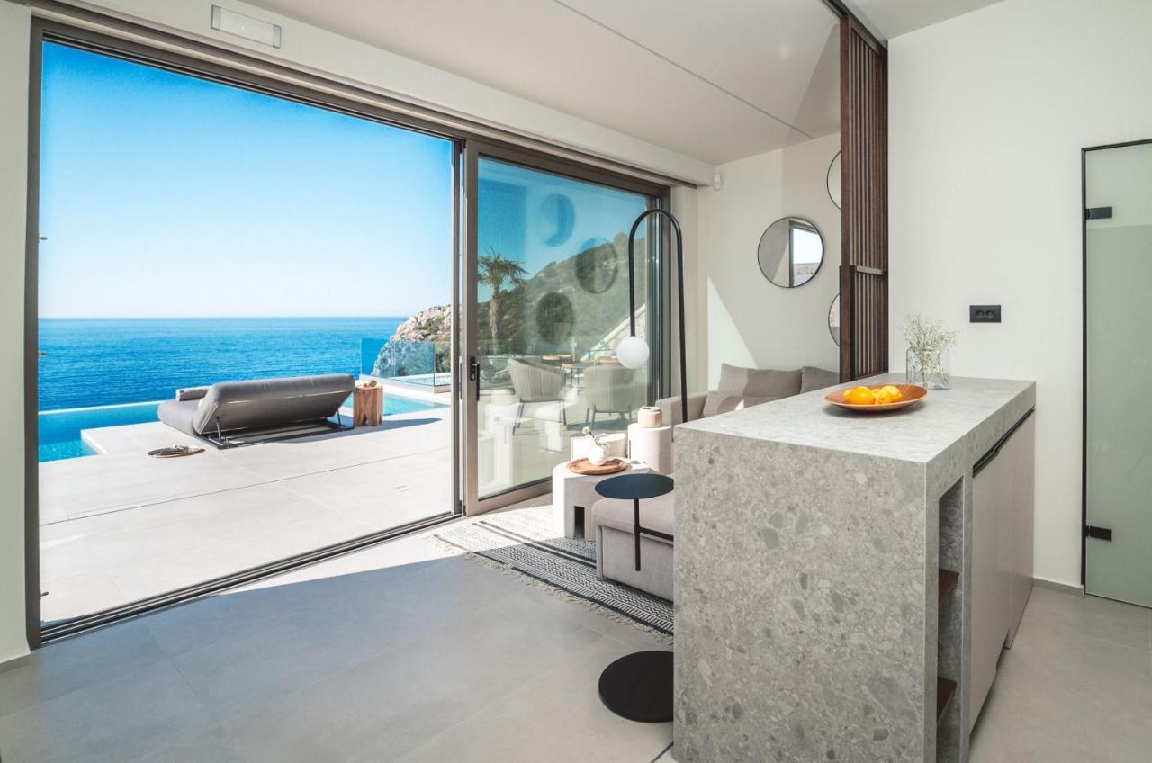 The Wave Twin Villa 1 Kathisma Beach Lefkada エクステリア 写真